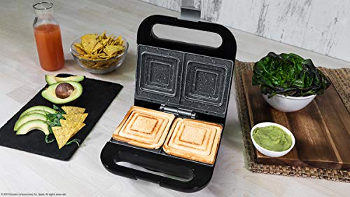 Cecotec Sandwichera Rock´nToast Sandwich Squared con 750 W y Revestimiento RockStone