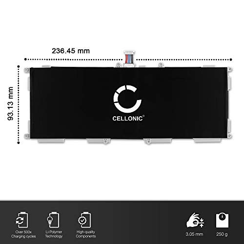 CELLONIC® Batería Premium Compatible con Samsung Galaxy Tab 4 10.1 (SM-T530/SM-T531/SM-T533/SM-T535) (6000mAh) EB-BT530FBU bateria de Repuesto, Pila reemplazo, sustitución