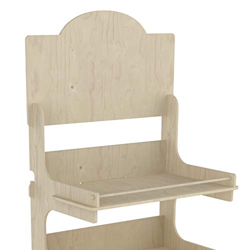Cemab Europa - Expositor de madera, 5 pisos, 53 cm, montaje empotrado