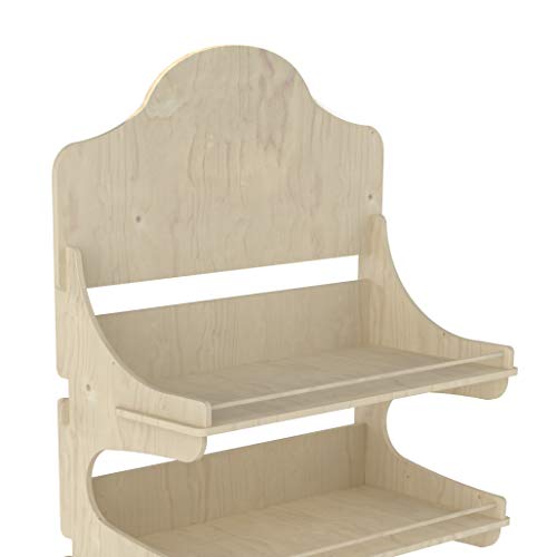 Cemab Trevi - Estantería de madera de 5 pisos con baquetas para tienda de campaña
