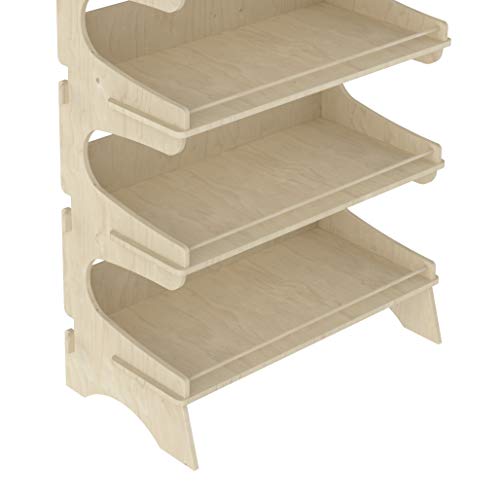 Cemab Trevi - Estantería de madera de 5 pisos con baquetas para tienda de campaña