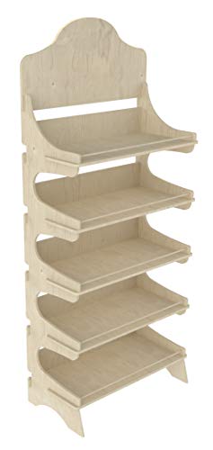 Cemab Trevi - Estantería de madera de 5 pisos con baquetas para tienda de campaña