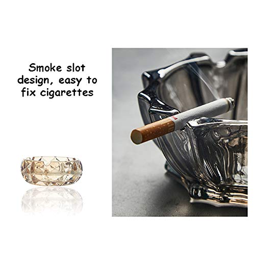 cenicero antiolores,cenicero portatil,cenicero de pie,cenicero cristal,cenicero playa,con Tapa,sin Malos olores,Fácil de Lavar,Fabricado en melamina,cenicero de Vidrio Transparente para Cigarrillos,