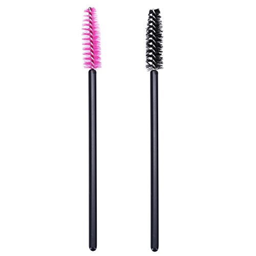 Cepillos desechables de máscara de pestañas; kit de brocha aplicadora de maquillaje de cejas.