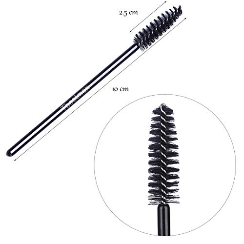 Cepillos desechables de máscara de pestañas; kit de brocha aplicadora de maquillaje de cejas.