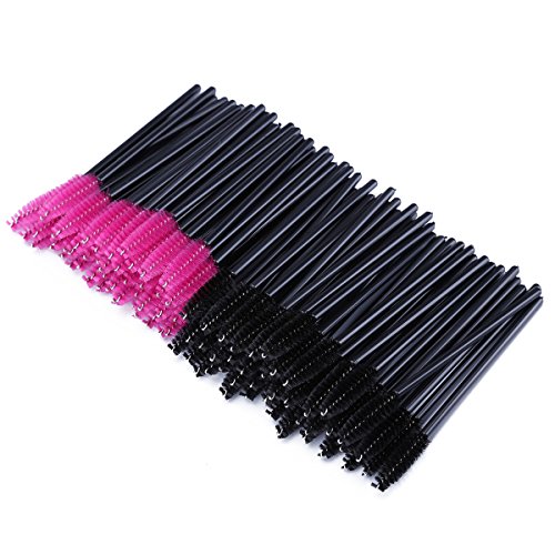 Cepillos desechables de máscara de pestañas; kit de brocha aplicadora de maquillaje de cejas.