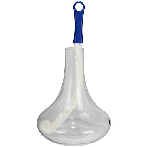 Cepillos para limpieza de jarras y cristalería Cepillo para limpieza de vidrio para limpiar áreas difíciles de alcanzar Artículos tales como copas de champán para vino, biberones para bebés Juego de 3