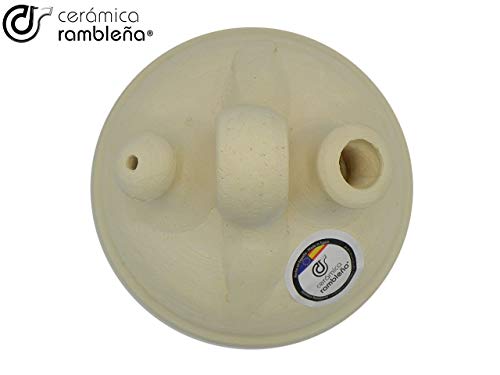 CERÁMICA RAMBLEÑA | Botijo de Barro Tradicional | Botijo Infantil de La Rambla (Córdoba) | 100% Hecho a Mano | 0.5 litros | Eco
