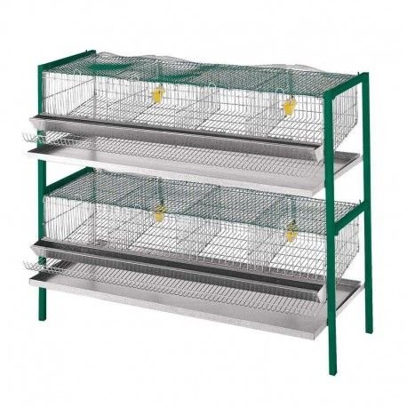 Cesta bateria pared para codornices