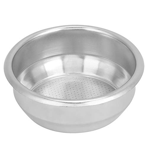 Cesta de filtro de café de acero inoxidable de 58 mm Piezas de repuesto de máquina de café de filtro de dosis doble de una sola capa