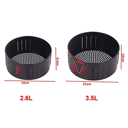 Cesta de freidora de aire Accesorios Robusta de drenaje de aceite portátil universal Pan Pan asado Estaño antiadherente de hierro fundido cocina pastel bandeja para hornear