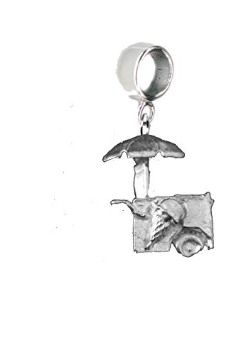 Cesta de helado de 2,1 x 2,5 cm ft99 con agujero de 5 mm para adaptarse a la pulsera colgante publicada por nosotros regalos para todos los 2016 de Derbyshire Reino Unido