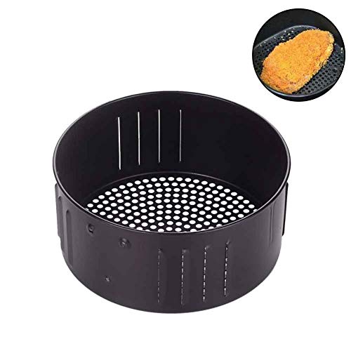 Cesta de repuesto para freidora de aire, antiadherente, resistente y resistente bandeja de horno de hierro fundido | Accesorios universales para freidora de aire para todos los hornos
