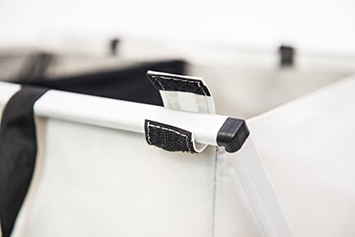 Cesta de ropa gris sucia resistente al agua fácil de forrar a un cubo grande Capacidad de forma de cubo de lona y diseño moderno y flexible