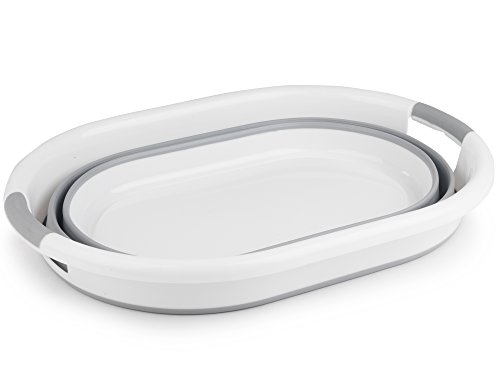 Cesta plegable ovalada para la ropa Beldray LA034816, gris