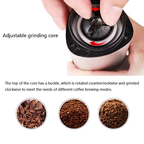 CFMZ Manual Cerámico Molinillos de Cafe Portátil Ajustable Acero Inoxidable Molinillo ParaCapacidad 40G