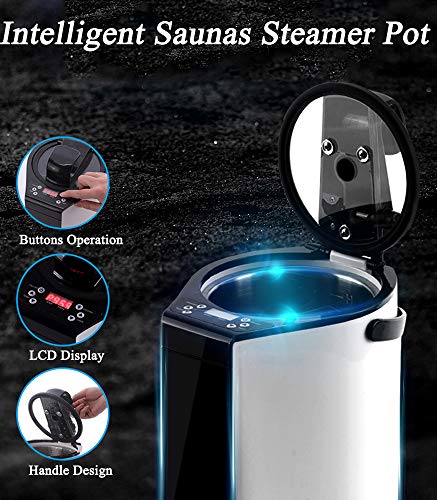 CGOLDENWALL - Sauna de vapor portátil para spa o saunas - Generador de vapor para el hogar - Máquina de vapor para sauna - Máquina de vapor - Sauna personal terapéutica - 3 L - 1000 W