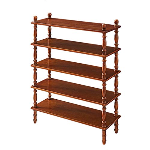 ChangSQ Estante de Zapatos de múltiples Capas de Madera Maciza, Estante Simple de la asamblea de la Sala de Estar de la Caja de Almacenamiento a Prueba de Polvo del hogar Zapato
