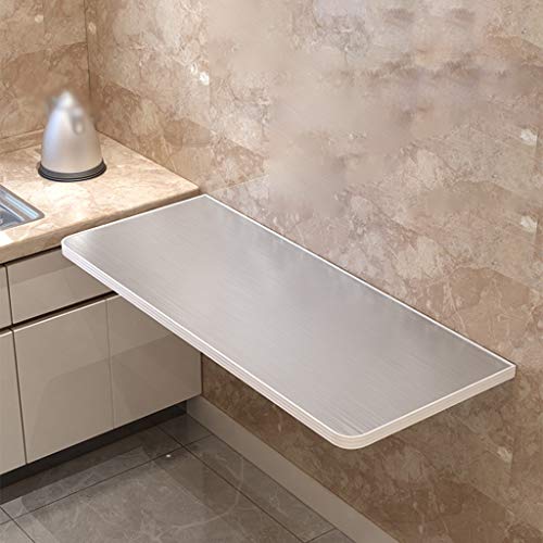 Chapa de Acero Inoxidable Tabla Pared Plegable Mesa de Comedor Cocina Mesa Consola de Comida rápida de té Tabla Shop Pared (Size : 70 * 30cm)