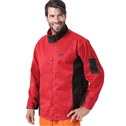 Chaqueta de soldadura, resistente al fuego/calor y a la abrasión, tejido ignífugo, de algodón, prenda de protección -  -  XX-Large