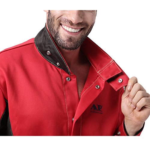 Chaqueta de soldadura, resistente al fuego/calor y a la abrasión, tejido ignífugo, de algodón, prenda de protección -  -  XX-Large