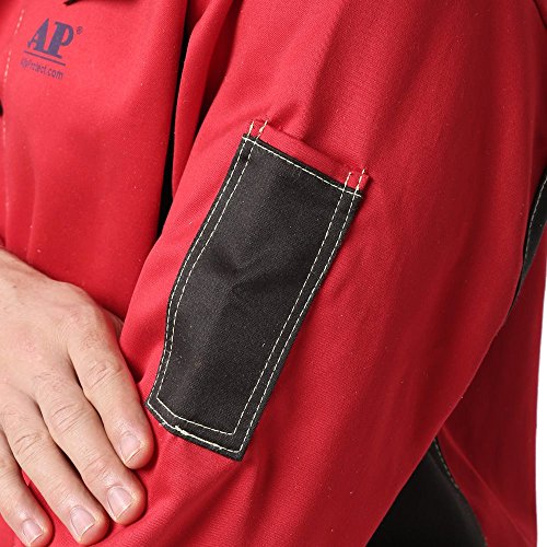 Chaqueta de soldadura, resistente al fuego/calor y a la abrasión, tejido ignífugo, de algodón, prenda de protección -  -  XX-Large