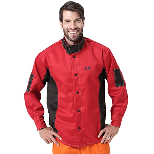 Chaqueta de soldadura, resistente al fuego/calor y a la abrasión, tejido ignífugo, de algodón, prenda de protección -  -  XX-Large