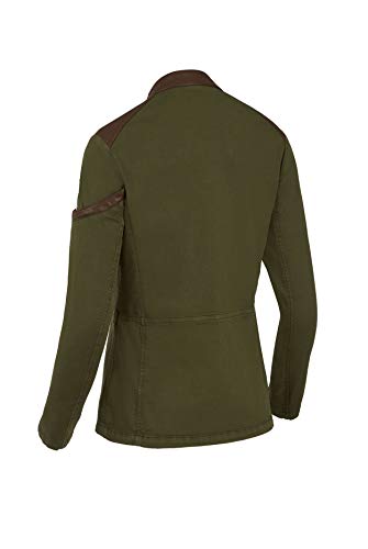 Chaquetilla Cocinera Mujer de Manga Larga con Corchetes. Ropa Cocina/Hostelería. Color Verde. Talla S. Ref: 4141