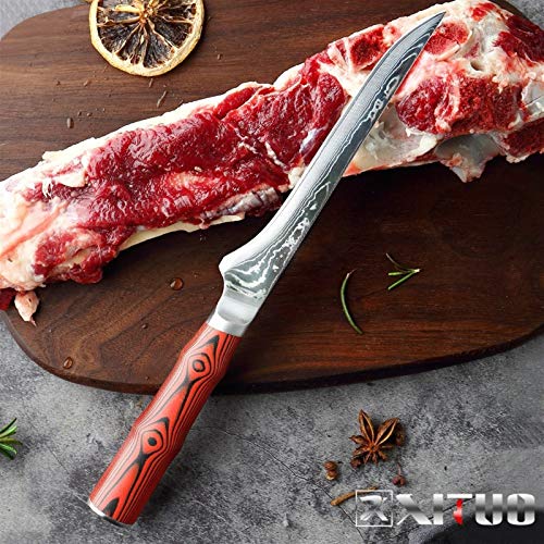 Chef de deshuesar Cuchillo de acero VG10 Damasco de Sharp Cleaver Utilidad rebanar japonesa sin hueso Profesional de cocina utensilios de cocina