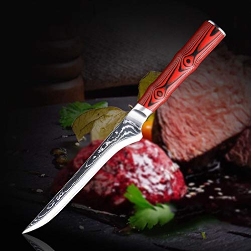 Chef de deshuesar Cuchillo de acero VG10 Damasco de Sharp Cleaver Utilidad rebanar japonesa sin hueso Profesional de cocina utensilios de cocina