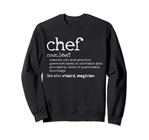 Chef definición divertido Cocinero Cocinar Regalo Sudadera