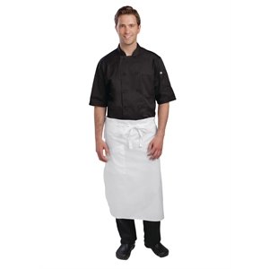Chef obras Executive Chef cónicas delantal blanco color: blanco. Tamaño: 990 (W) X 800 (L) mm