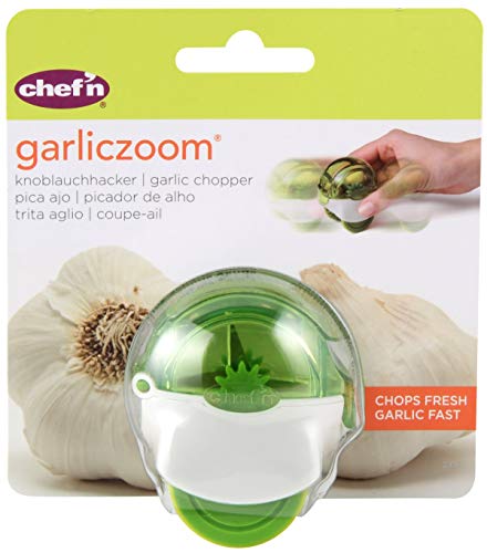 Chef'n Garlic Zoom Picador ajos Chefn 27439, Plástico, Verde