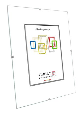 Chely Intermarket, Marco Clip 30x40 cm de metacrilato | Soporte sin Marco para fotografías, Posters, certificados y Recuerdos. Complemento idóneo para Colgar en la Pared(300-30x40-0,55)