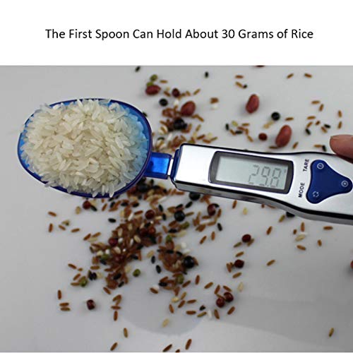 Chengxin Básculas de Cocina Cuchara de Cocina para el hogar balanza electrónica 0.1g Leche de Leche en Polvo para bebé en Miniatura Escala de harina de arroz Escala para Hornear Básculas de Cocina