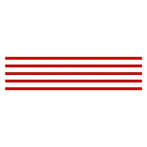 Chengxin Car Decals Car Styling Auto de la decoración Coche de la Tira engomada reflexiva Etiquetas Delantera de la Capilla Grille Adhesivos para el Golf 6 7 Tiguan (Color : Red)