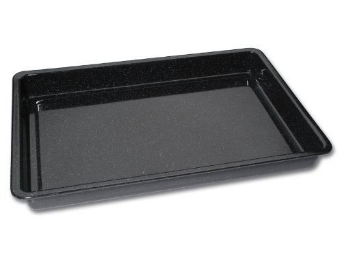 CHG Set 236-50 Bandeja De Horno Esmaltada Aprox. 42,0 X 29,0 X 4,0 Cm De Color Negro