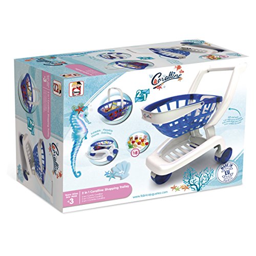 Chicos - Carrito de supermercado Coralline, 2 en 1 (Fábrica De Juguetes 84156)