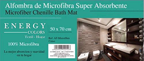 (Chocolate) ALFOMBRA DE BAÑO MORCHE* GRANDE ANTIDESLIZANTE, ABSORBENTE, SUAVE AL TACTO PARA BAÑO, COCINA..50 X 70 CM. REGALITOS TV (Choco)