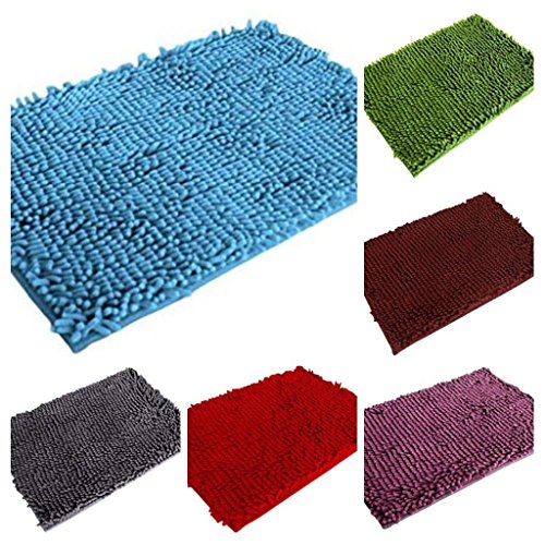 (Chocolate) ALFOMBRA DE BAÑO MORCHE* GRANDE ANTIDESLIZANTE, ABSORBENTE, SUAVE AL TACTO PARA BAÑO, COCINA..50 X 70 CM. REGALITOS TV (Choco)