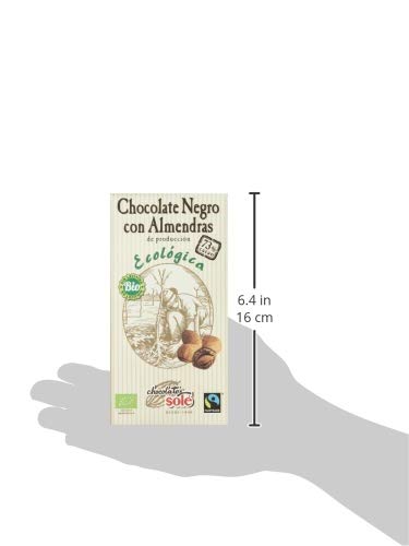CHOCOLATE NEGRO 73% CON ALMENDRAS ECO CHOCOLATES SOLE