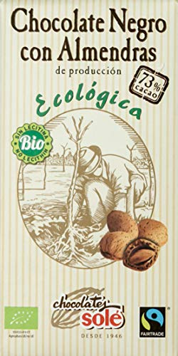CHOCOLATE NEGRO 73% CON ALMENDRAS ECO CHOCOLATES SOLE