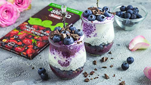 Chocolate Negro Con Frutas de Bosque Sin Azúcares/STEVIA. / 125 Grs