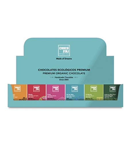 Chocolate Orgániko - Expositor de chocolates ecológicos premium de 20 g