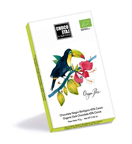 Chocolate Orgániko - Origen Perú Chocolate negro 65% cacao BIO 70 g - Caja de: 12 unidades