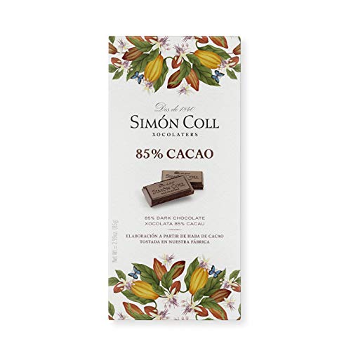 Chocolates Simón Coll Chocolate 85% Cacao - 10 Unidades x 85g