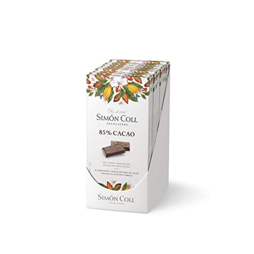 Chocolates Simón Coll Chocolate 85% Cacao - 10 Unidades x 85g