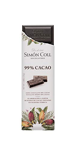 Chocolates Simón Coll Chocolate 99% Cacao - 14 Unidades x 25g