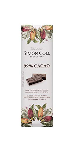 Chocolates Simón Coll Chocolate 99% Cacao - 14 Unidades x 25g