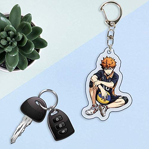 Christ For Givek Anime Haikyuu Acrílico Llavero Expositor Personajes de Dibujos Animados Colgante Dibujos Animados Anime Manga Creativo Colección Bolsa Regalo Decoración para Ventiladores - H02-2